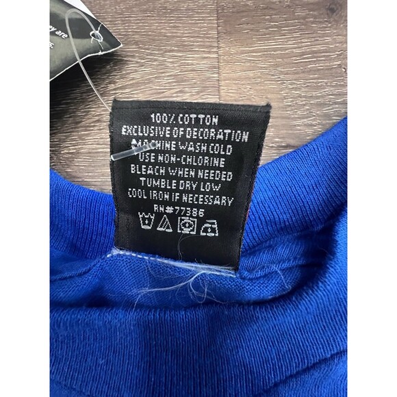 New York Mets MLB Vintage 2007 Stitches Athletic Gear Blue T-Shirt Size XL - Picture 6 of 9